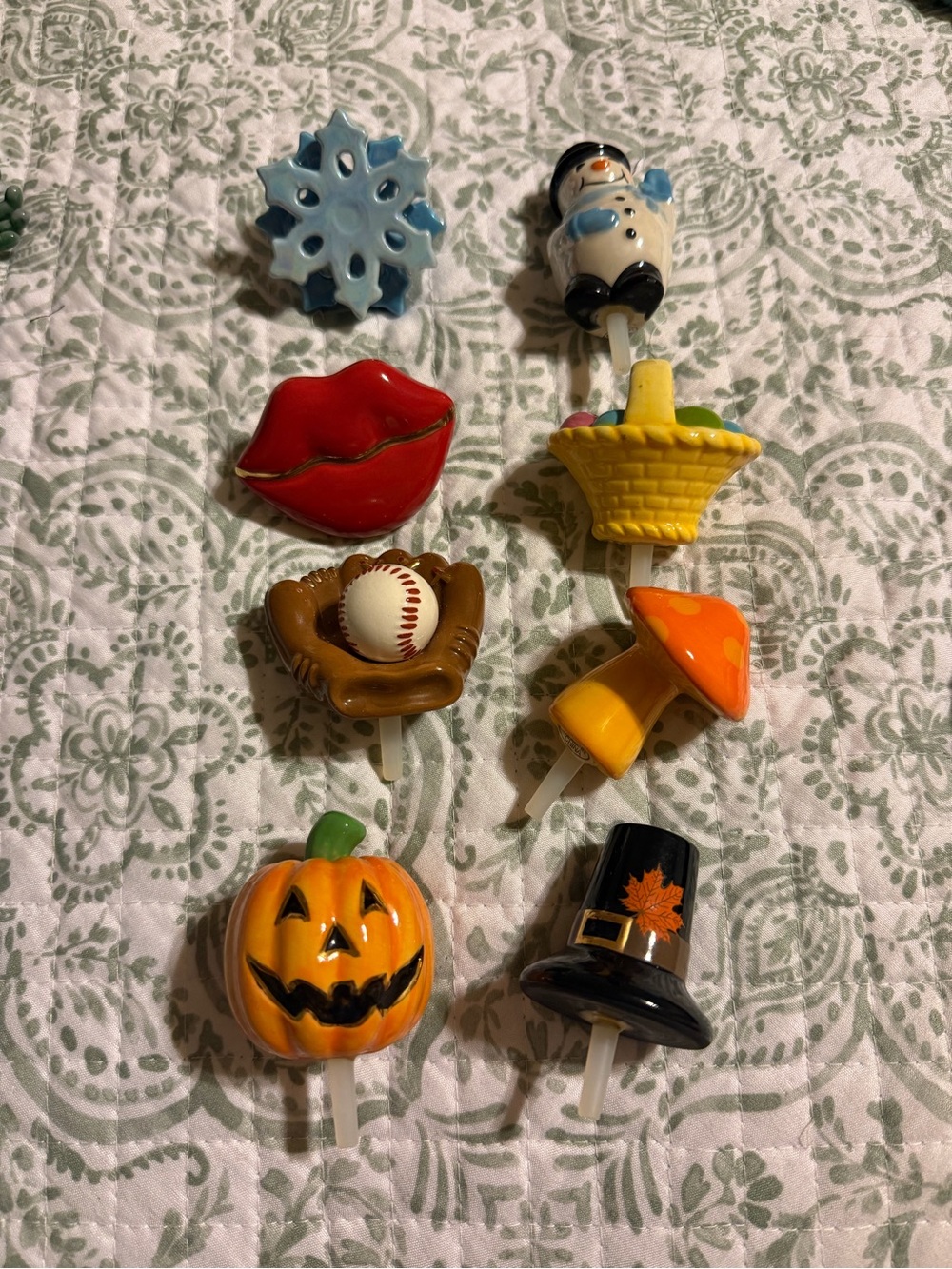 8 Nora Fleming minis seasonal holiday winter spring summer fall